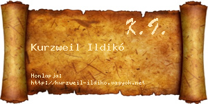 Kurzweil Ildikó névjegykártya
